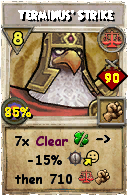 Wizard101 Balance spell card: Terminus' Strike, Spell ID 7721