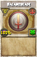Wizard101 Balance spell card: Balanceblade, Spell ID 7724
