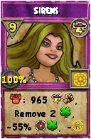 Wizard101 Storm spell card: Sirens, Spell ID 7730