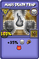 Wizard101 Death spell card: Mass Death Trap, Spell ID 7732
