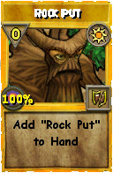Wizard101 Sun spell card: Rock Put, Spell ID 7734