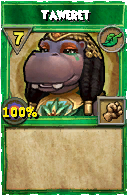 Wizard101 Life spell card: Taweret, Spell ID 7766