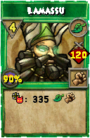 Wizard101 Life spell card: Lamassu, Spell ID 7783