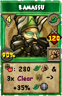 Wizard101 Life spell card: Lamassu, Spell ID 7785