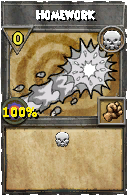 Wizard101 Death spell card: Homework, Spell ID 7786