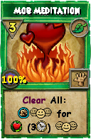 Wizard101 Life spell card: Mob Meditation, Spell ID 7790