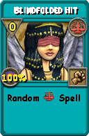Wizard101 Balance spell card: Blindfolded Hit, Spell ID 7821