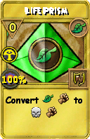 Wizard101 Life spell card: Life Prism, Spell ID 7836