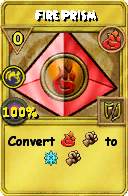 Wizard101 Fire spell card: Fire Prism, Spell ID 7847