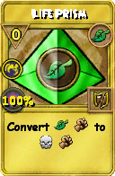 Wizard101 Life spell card: Life Prism, Spell ID 7849