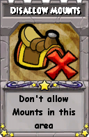 Wizard101 School 16 spell card: Disallow Mounts, Spell ID 7852