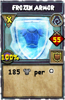 Wizard101 Shadow spell card: Frozen Armor, Spell ID 7853