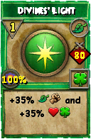 Wizard101 Life spell card: Divines' Light, Spell ID 7855