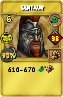 Wizard101 Life spell card: Centaur, Spell ID 7871