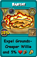 Wizard101 Myth spell card: Banish!, Spell ID 7894