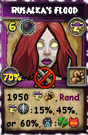 Wizard101 Storm spell card: Rusalka's Flood, Spell ID 7928