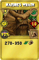 Wizard101 Life spell card: Nature's Wrath, Spell ID 7943