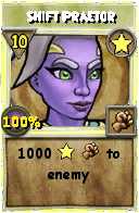 Wizard101 Star spell card: Shift Praetor, Spell ID 7948