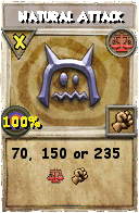 Wizard101 Balance spell card: Natural Attack, Spell ID 7954