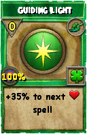 Wizard101 Life spell card: Guiding Light, Spell ID 7973