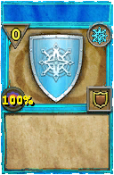 Wizard101 Ice spell card: Blossom Treant - Token_Shield, Spell ID 7896