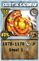 Wizard101 Moon spell card: Celestial Calendar, Spell ID 7725