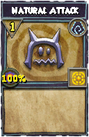 Wizard101 Shadow spell card: Natural Attack, Spell ID 7314