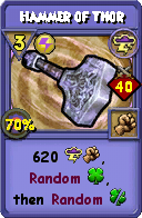 Wizard101 Storm spell card: Hammer of Thor, Spell ID 7569