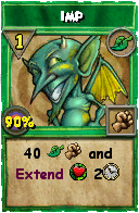 Wizard101 Life spell card: Imp, Spell ID 7281