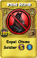 Wizard101 Myth spell card: Otomo Soldier, Spell ID 7001