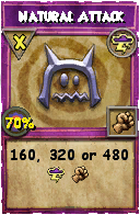Wizard101 Storm spell card: Natural Attack, Spell ID 7441