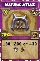 Wizard101 Storm spell card: Natural Attack, Spell ID 7665
