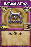 Wizard101 Storm spell card: Natural Attack, Spell ID 7801