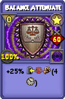 Wizard101 Star spell card: Balance Attenuate, Spell ID 7712