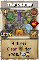 Wizard101 Balance spell card: Trap Dilution, Spell ID 7335