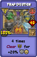 Wizard101 Balance spell card: Trap Dilution, Spell ID 7402