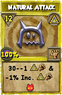 Wizard101 Myth spell card: Natural Attack, Spell ID 7438