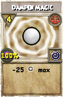 Wizard101 Balance spell card: Dampen Magic, Spell ID 8004