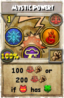 Wizard101 Balance spell card: Mystic Power!, Spell ID 8022