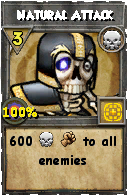 Wizard101 Death spell card: Natural Attack, Spell ID 8023