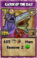 Wizard101 Storm spell card: Catch of the Day, Spell ID 8047