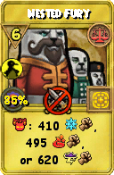 Wizard101 Balance spell card: Nested Fury, Spell ID 8068