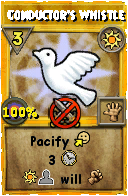 Wizard101 Sun spell card: Conductor's Whistle, Spell ID 8074