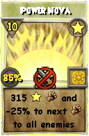 Wizard101 Star spell card: Power Nova, Spell ID 8102