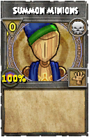 Wizard101 Death spell card: Summon Minions, Spell ID 8106