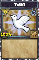 Wizard101 Shadow spell card: Taunt, Spell ID 8129