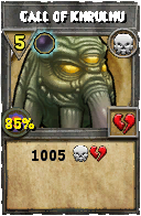 Wizard101 Death spell card: Call of Khrulhu, Spell ID 8139