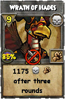 Wizard101 Death spell card: Wrath of Hades, Spell ID 8145