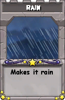Wizard101 School 16 spell card: Rain, Spell ID 8177