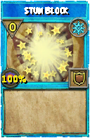 Wizard101 Ice spell card: Stun Block, Spell ID 8191
